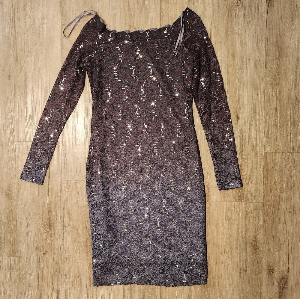 Onyx Nite Purple Ombre Dress